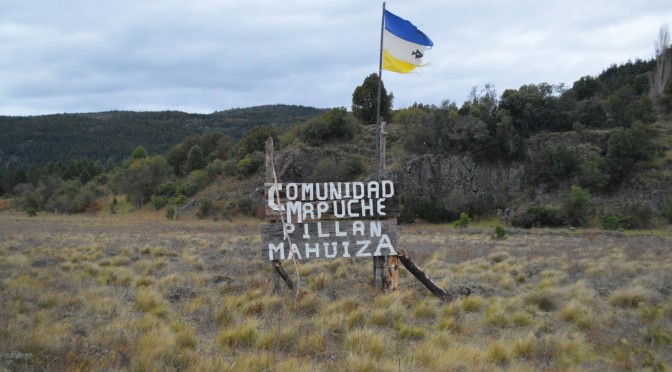 Encuentro en el territorio recuperado de la comunidad mapuche Pillán Mahuiza
